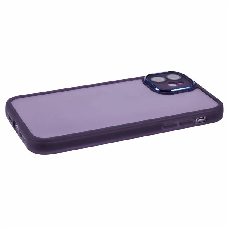 DKSM Series For iPhone 12 Case Electroplated Camera Frame TPU Phone Cover