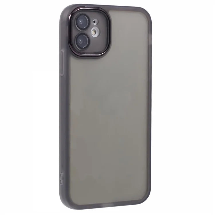 DKSM Series For iPhone 12 Case Electroplated Camera Frame TPU Phone Cover