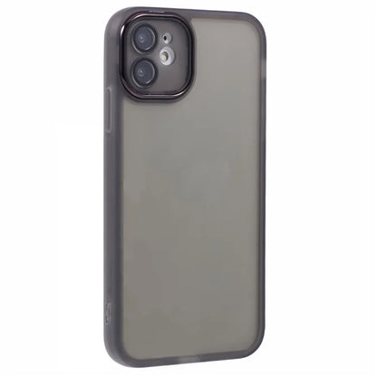 DKSM Series For iPhone 12 Case Electroplated Camera Frame TPU Phone Cover