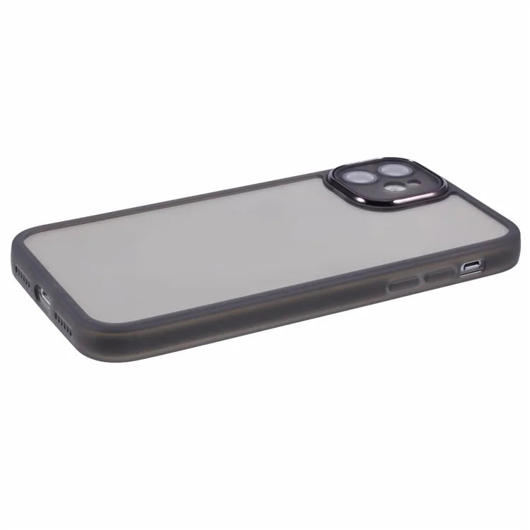 DKSM Series For iPhone 12 Case Electroplated Camera Frame TPU Phone Cover