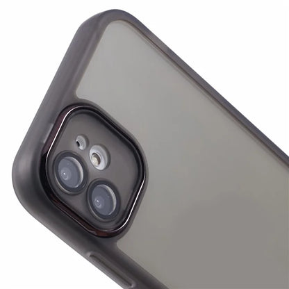 DKSM Series For iPhone 12 Case Electroplated Camera Frame TPU Phone Cover