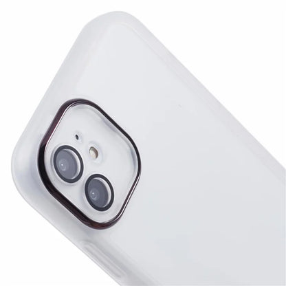 DKSM Series For iPhone 12 Case Electroplated Camera Frame TPU Phone Cover