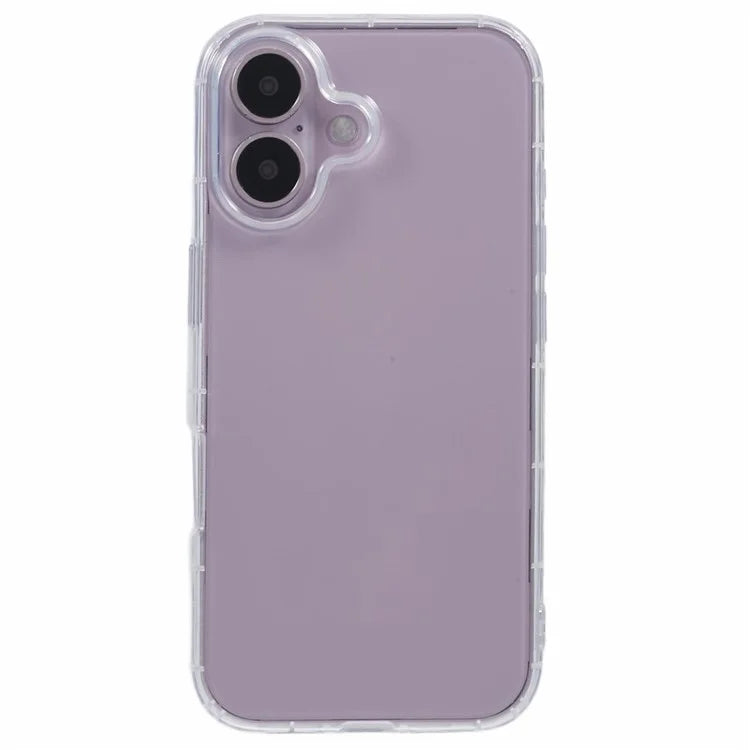 For iPhone 16 Plus Case TPU Air Cushion Anti Drop Phone Cover (Big Rear Lens Hole)