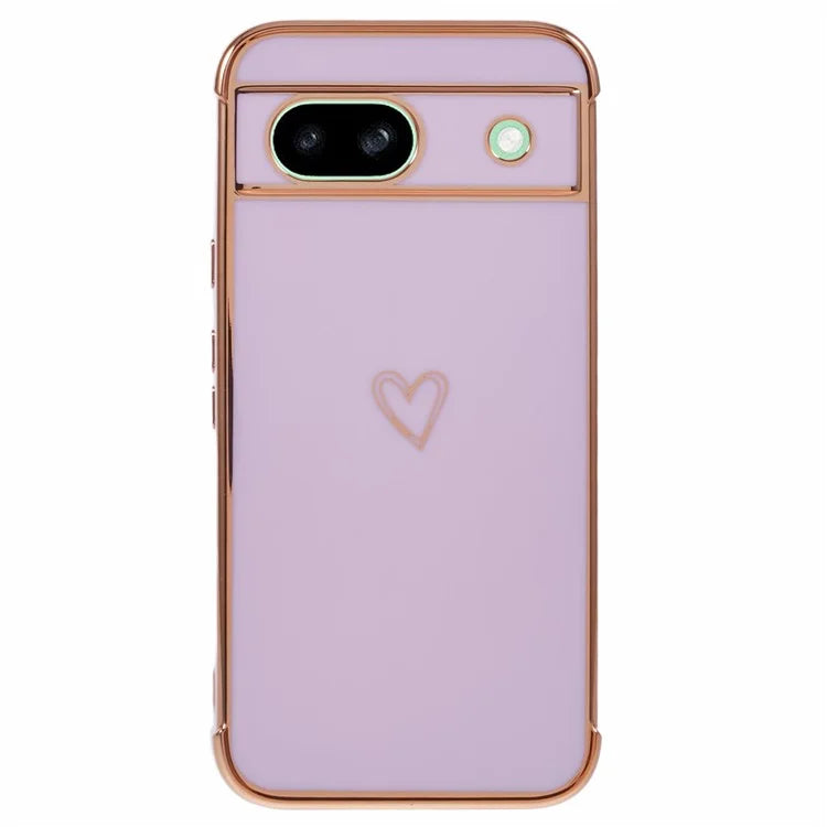 For Google Pixel 8a Case Love Heart TPU Shockproof Protective Phone Cover