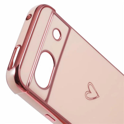 For Google Pixel 8a Case Love Heart TPU Shockproof Protective Phone Cover