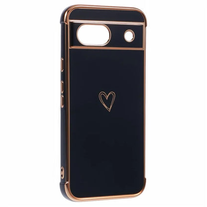 For Google Pixel 8a Case Love Heart TPU Shockproof Protective Phone Cover