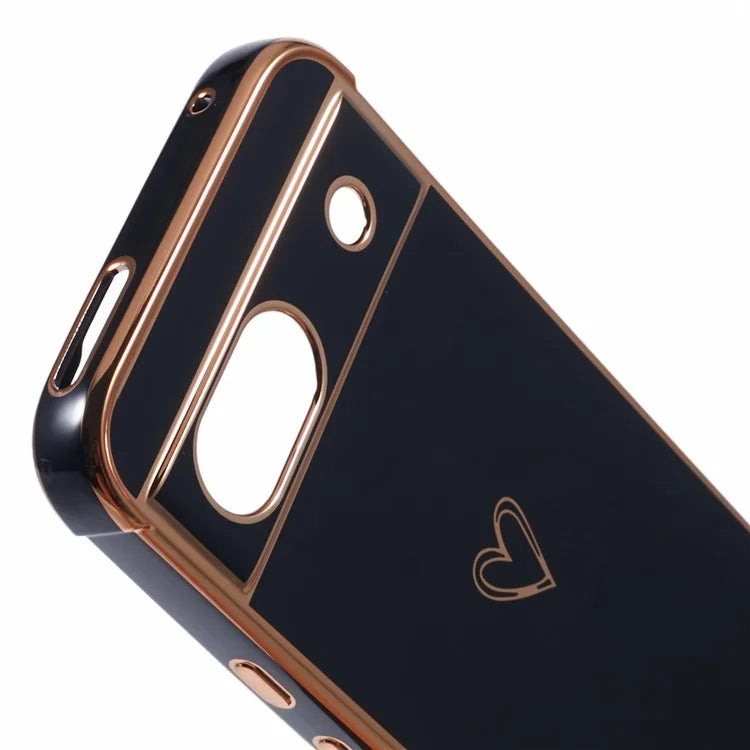 For Google Pixel 8a Case Love Heart TPU Shockproof Protective Phone Cover