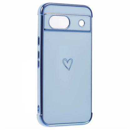For Google Pixel 8a Case Love Heart TPU Shockproof Protective Phone Cover