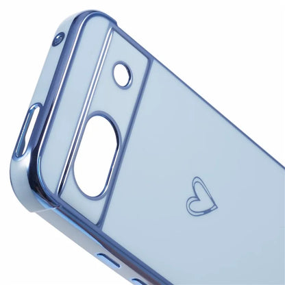 For Google Pixel 8a Case Love Heart TPU Shockproof Protective Phone Cover