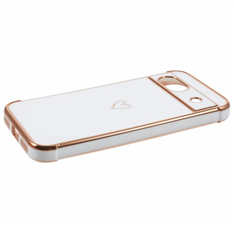 For Google Pixel 8a Case Love Heart TPU Shockproof Protective Phone Cover