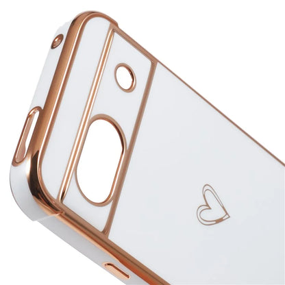For Google Pixel 8a Case Love Heart TPU Shockproof Protective Phone Cover
