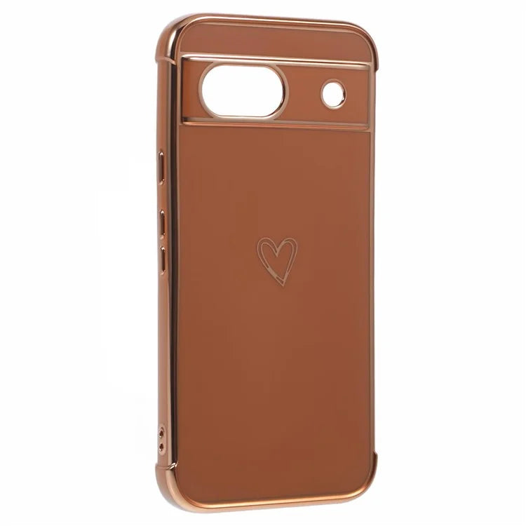 For Google Pixel 8a Case Love Heart TPU Shockproof Protective Phone Cover