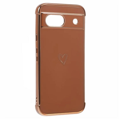 For Google Pixel 8a Case Love Heart TPU Shockproof Protective Phone Cover