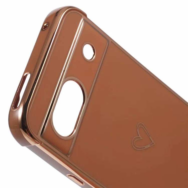 For Google Pixel 8a Case Love Heart TPU Shockproof Protective Phone Cover
