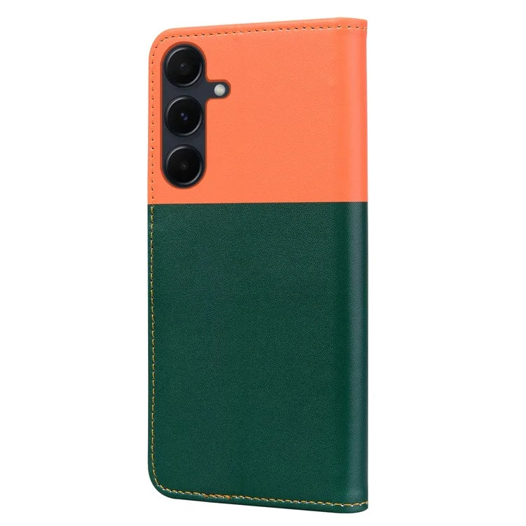 Cartoon Pet Series for Samsung Galaxy A55 5G Wallet Case Splicing Leather Phone Cover