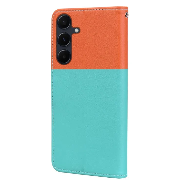 Cartoon Pet Series for Samsung Galaxy A55 5G Wallet Case Splicing Leather Phone Cover