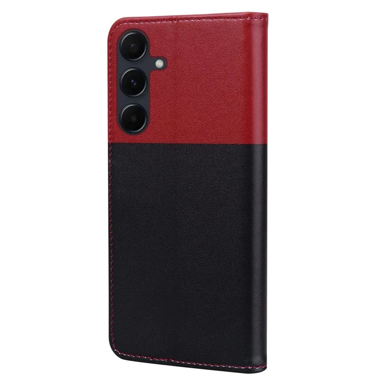 Cartoon Pet Series for Samsung Galaxy A55 5G Wallet Case Splicing Leather Phone Cover