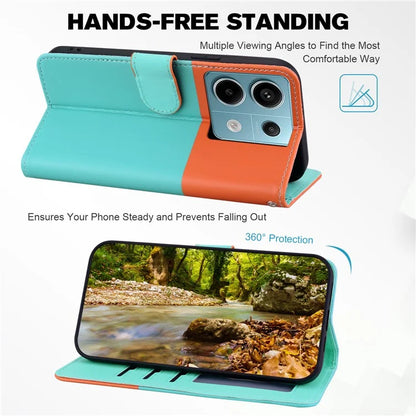 Cartoon Pet Series for Xiaomi Redmi Note 13 Pro 4G / Poco M6 Pro 4G Case Splicing Leather Wallet Phone Cover
