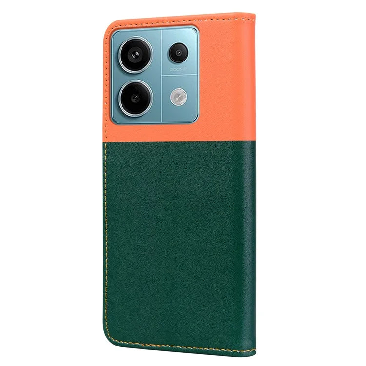 Cartoon Pet Series for Xiaomi Redmi Note 13 Pro 4G / Poco M6 Pro 4G Case Splicing Leather Wallet Phone Cover