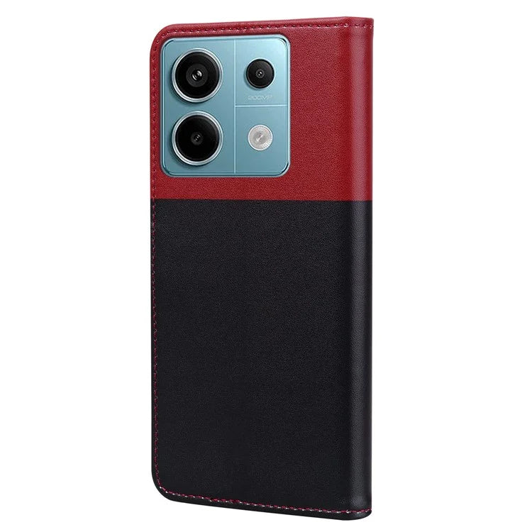 Cartoon Pet Series for Xiaomi Redmi Note 13 Pro 4G / Poco M6 Pro 4G Case Splicing Leather Wallet Phone Cover