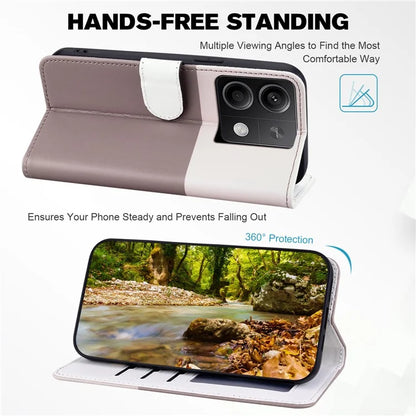 Cartoon Pet Series for Xiaomi Redmi Note 13 4G Wallet Phone Case Splicing Leather Flip Cover