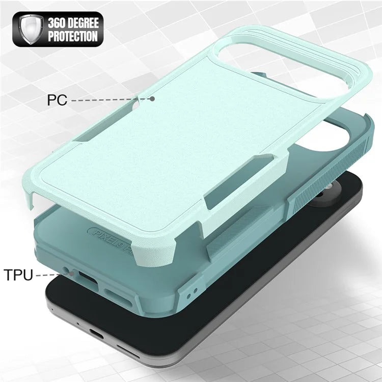 For Google Pixel 9 Pro XL Case PC+TPU 2-in-1 Shockproof Phone Cover