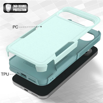For Google Pixel 9 Pro XL Case PC+TPU 2-in-1 Shockproof Phone Cover