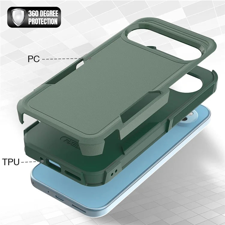 For Google Pixel 9 / 9 Pro Phone Case Shockproof 2-in-1 PC+TPU Cover