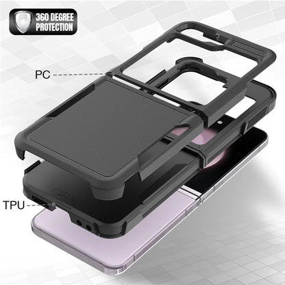 For Samsung Galaxy Z Flip6 5G / Z Flip5 5G Phone Case 2-in-1 PC+TPU Shockproof Cover
