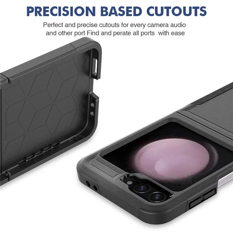 For Samsung Galaxy Z Flip6 5G / Z Flip5 5G Phone Case 2-in-1 PC+TPU Shockproof Cover