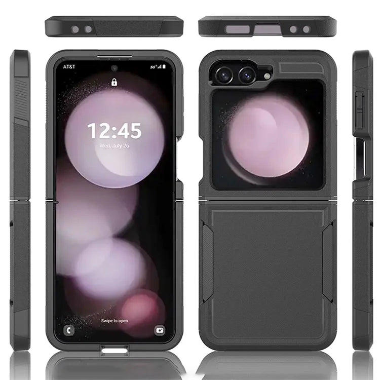 For Samsung Galaxy Z Flip6 5G / Z Flip5 5G Phone Case 2-in-1 PC+TPU Shockproof Cover