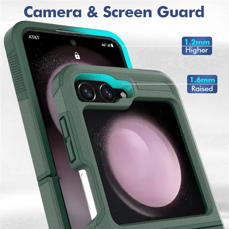 For Samsung Galaxy Z Flip6 5G / Z Flip5 5G Phone Case 2-in-1 PC+TPU Shockproof Cover