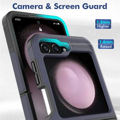 For Samsung Galaxy Z Flip6 5G / Z Flip5 5G Phone Case 2-in-1 PC+TPU Shockproof Cover