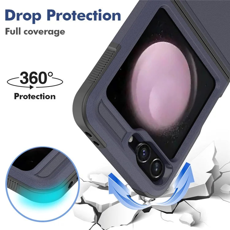 For Samsung Galaxy Z Flip6 5G / Z Flip5 5G Phone Case 2-in-1 PC+TPU Shockproof Cover