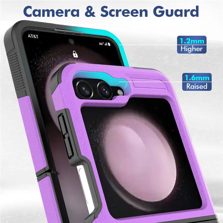 For Samsung Galaxy Z Flip6 5G / Z Flip5 5G Phone Case 2-in-1 PC+TPU Shockproof Cover