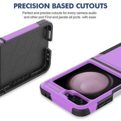 For Samsung Galaxy Z Flip6 5G / Z Flip5 5G Phone Case 2-in-1 PC+TPU Shockproof Cover