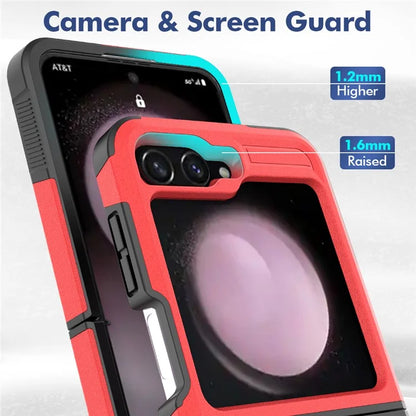 For Samsung Galaxy Z Flip6 5G / Z Flip5 5G Phone Case 2-in-1 PC+TPU Shockproof Cover