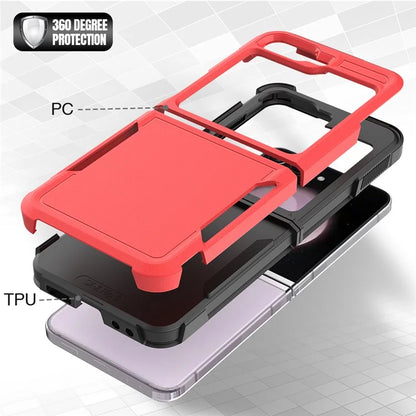 For Samsung Galaxy Z Flip6 5G / Z Flip5 5G Phone Case 2-in-1 PC+TPU Shockproof Cover