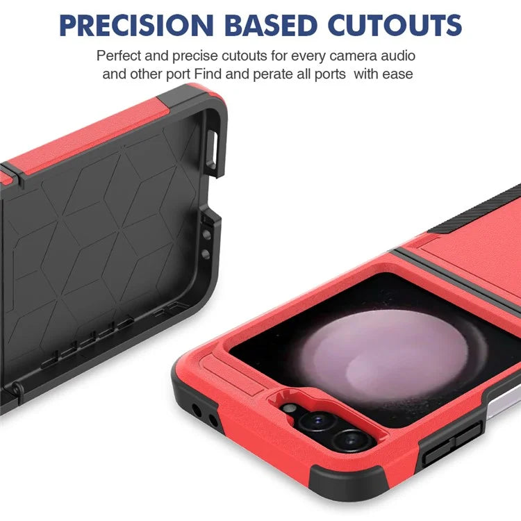 For Samsung Galaxy Z Flip6 5G / Z Flip5 5G Phone Case 2-in-1 PC+TPU Shockproof Cover
