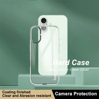 IMAK Crystal Case II Pro for iPhone 16 Case Transparent PC Protective Phone Cover