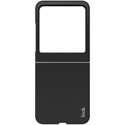 IMAK Ruiyi Series for Motorola Razr 50 5G / Razr 2024 5G Case Carbon Fiber Leather+PC Phone Cover