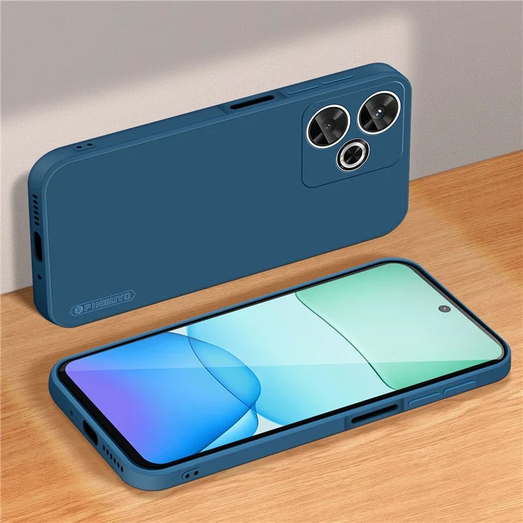 PINWUYO JK Touching Series For Xiaomi Redmi 13 5G / 4G TPU Case Fiber Flocking Liner