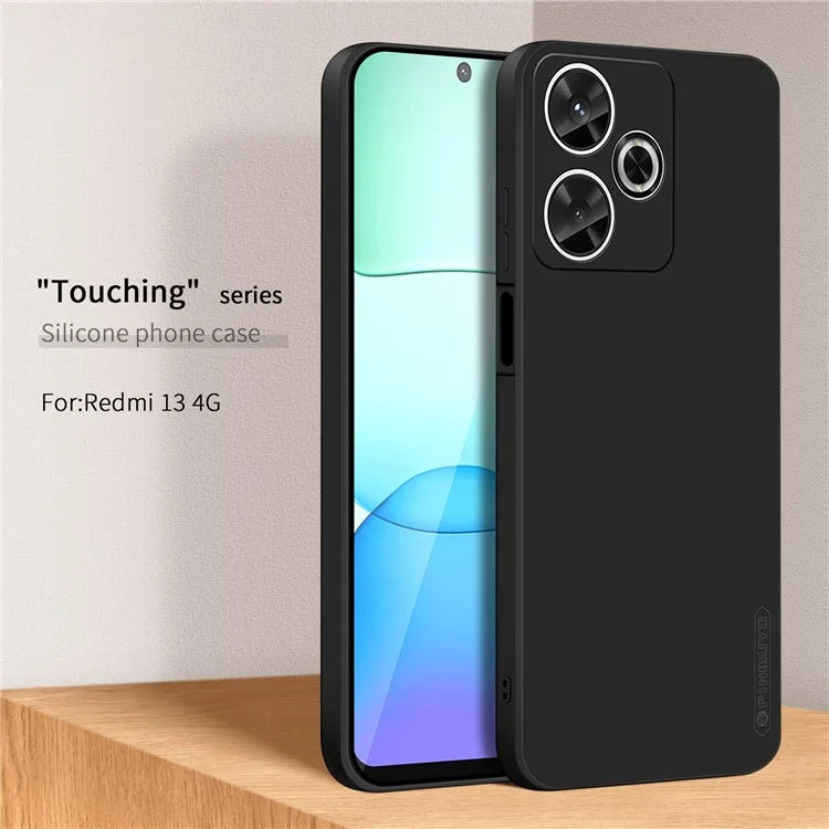 PINWUYO JK Touching Series For Xiaomi Redmi 13 5G / 4G TPU Case Fiber Flocking Liner