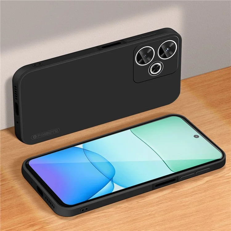 PINWUYO JK Touching Series For Xiaomi Redmi 13 5G / 4G TPU Case Fiber Flocking Liner