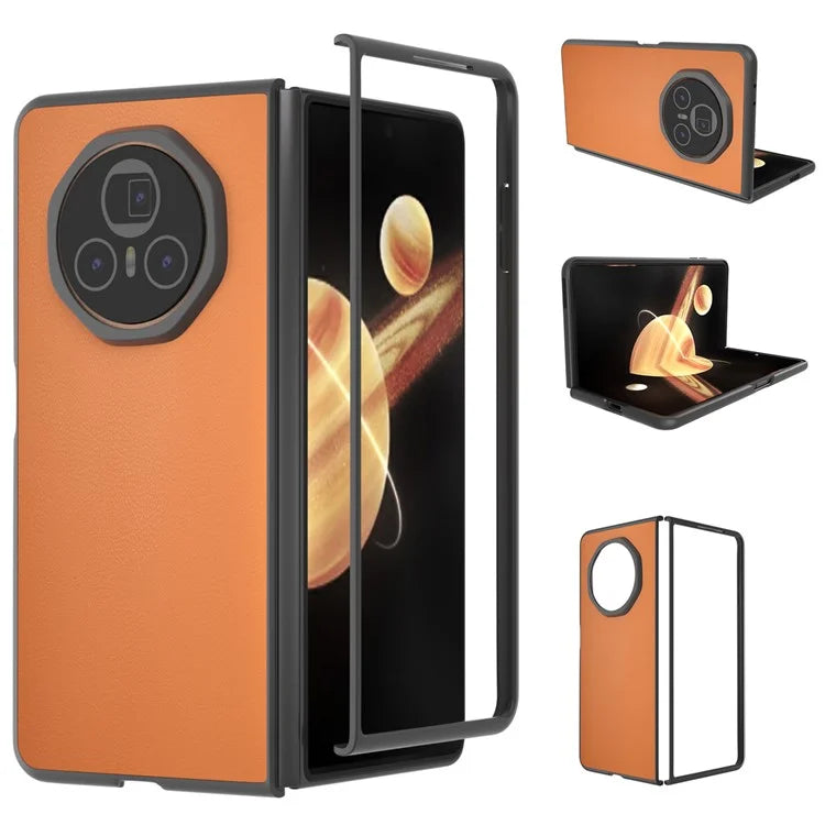 For Honor Magic V3 5G Case PU Leather+Hard PC Protective Phone Cover