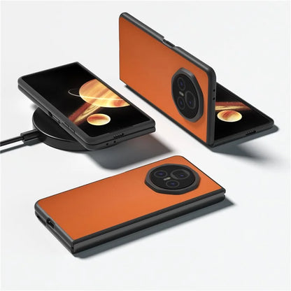 For Honor Magic V3 5G Case PU Leather+Hard PC Protective Phone Cover