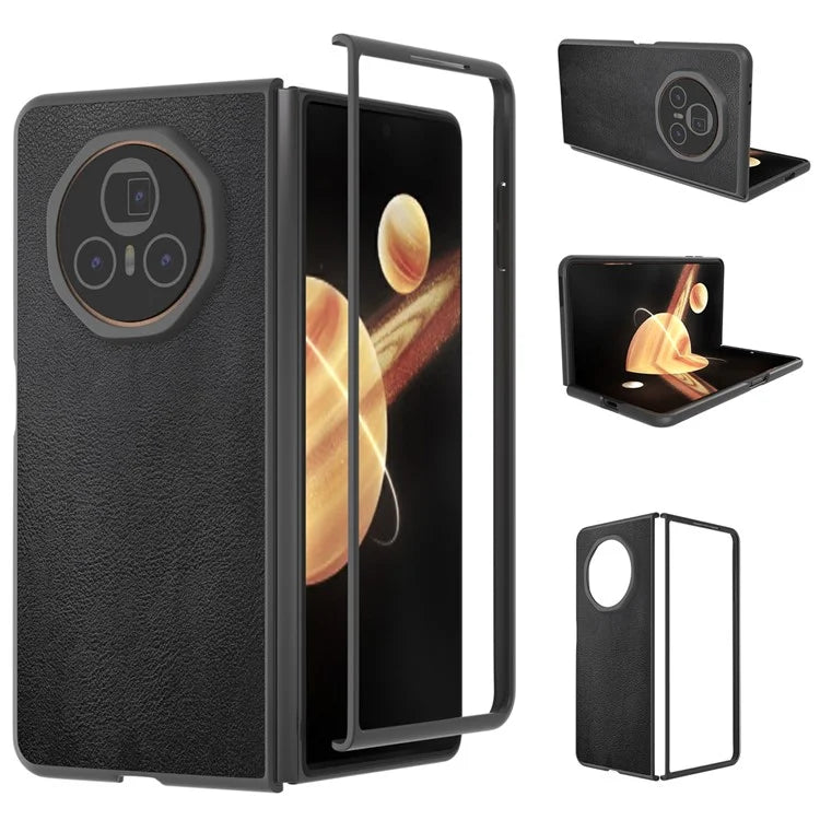For Honor Magic V3 5G Case PU Leather+Hard PC Protective Phone Cover