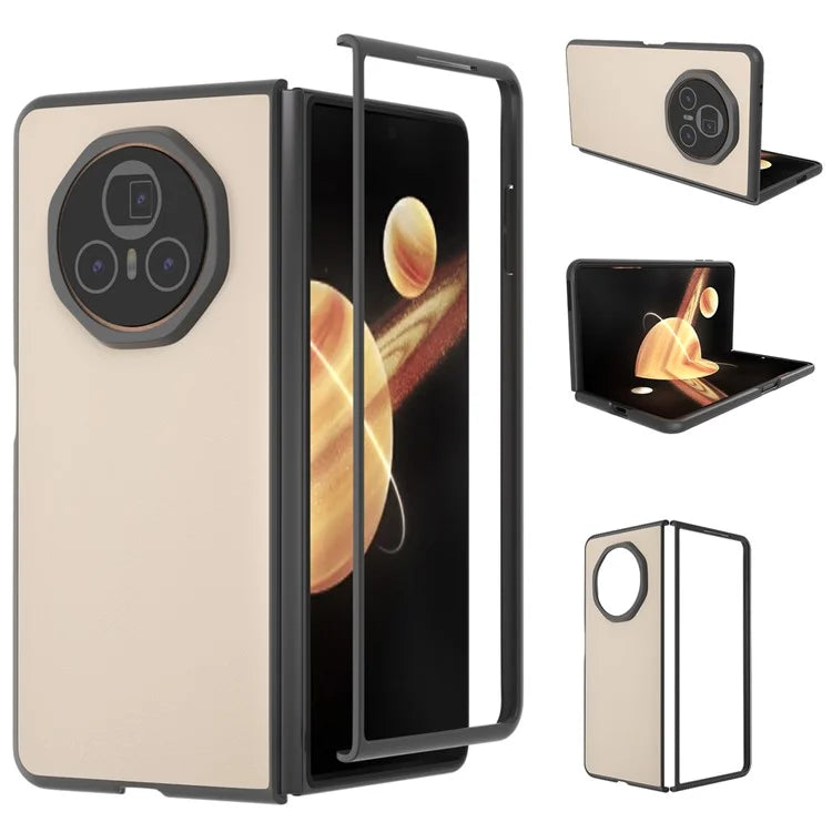 For Honor Magic V3 5G Case PU Leather+Hard PC Protective Phone Cover