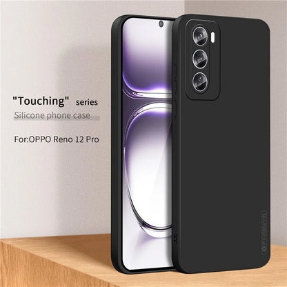 PINWUYO JK Touching Series For Oppo Reno12 Pro 5G (Global) TPU Case Fiber Lining Phone Cover