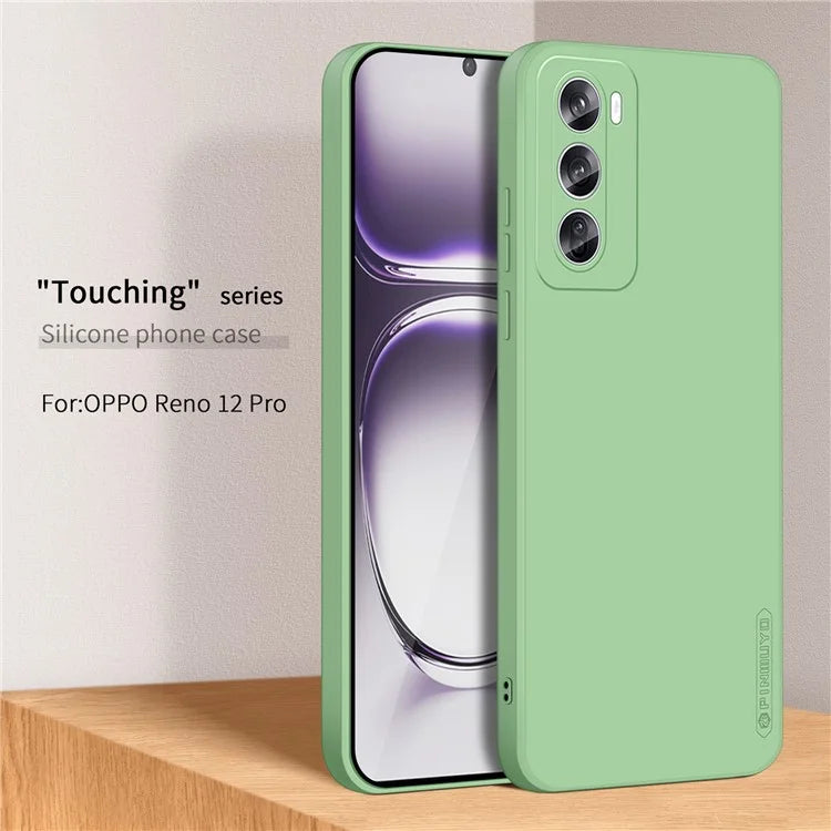 PINWUYO JK Touching Series For Oppo Reno12 Pro 5G (Global) TPU Case Fiber Lining Phone Cover